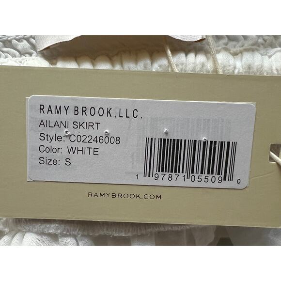 RAMY BROOK WOMENS SIZE SMALL AILANI LACE MINI SKIRT SWIM COVER UP WHITE NEW - Picture 11 of 14